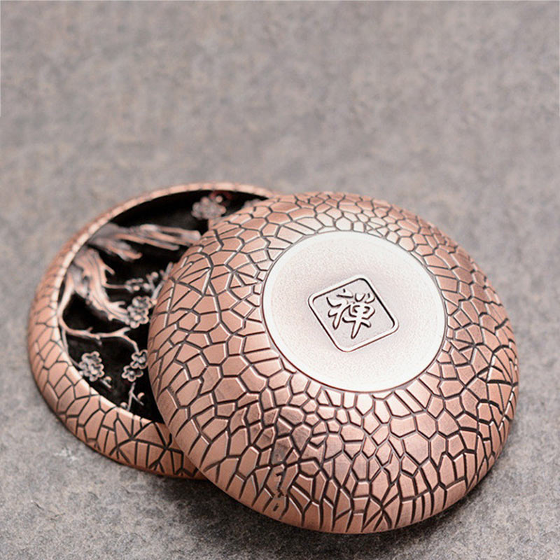 Nimara Ritual Plum Flower Orchid Chrysanthemum Pattern Peace Incense Burner Decoration