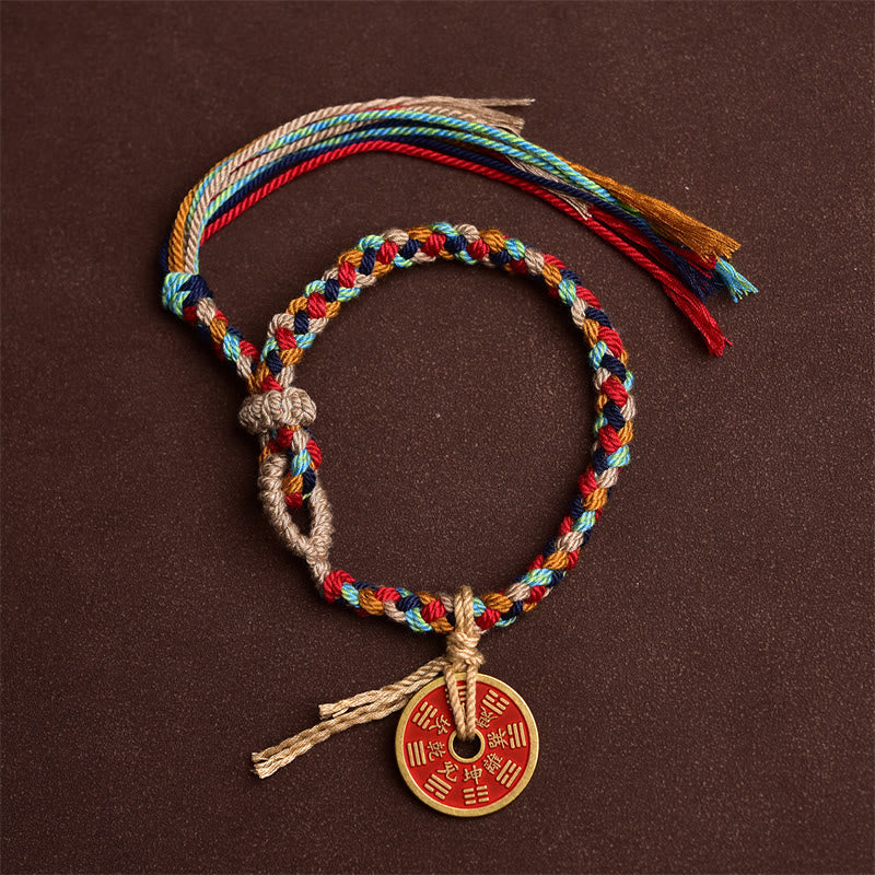 Nimara Ritual Handmade Bagua Harmony Multicolored Rope Bracelet