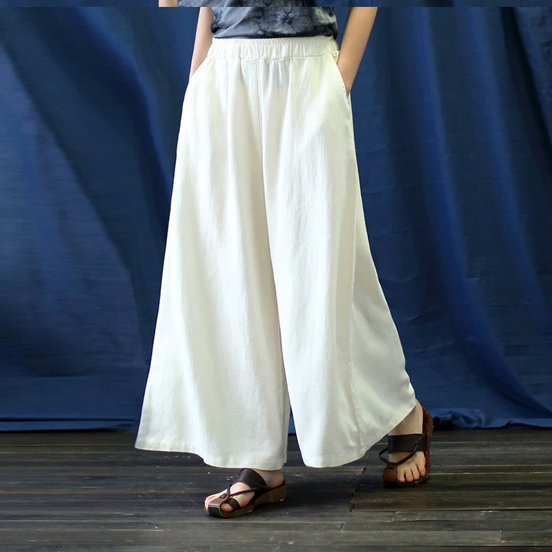 Nimara Ritual Flower Jacquard Midi Dress Long Sleeve Cotton Linen Dress Wide Leg Pants With Pockets