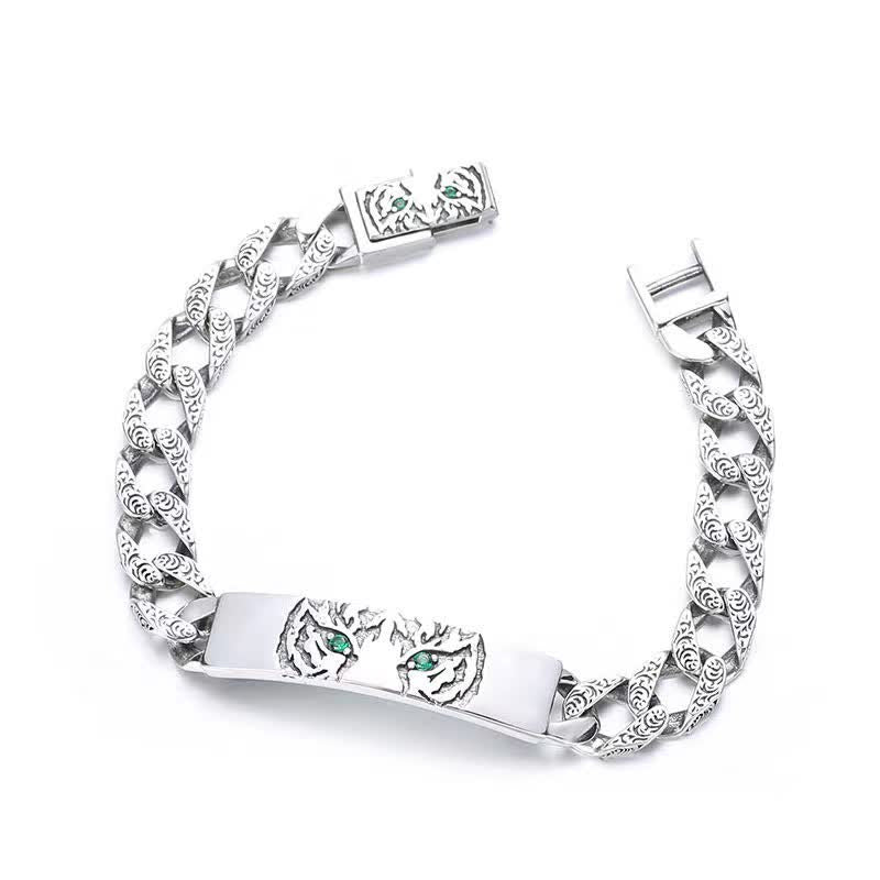 Nimara Ritual Tiger Copper Luck Cuff Chain Bracelet