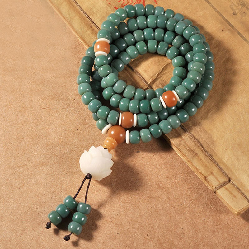 Nimara Ritual Lotus Cyan Bodhi Seed Success Bracelet