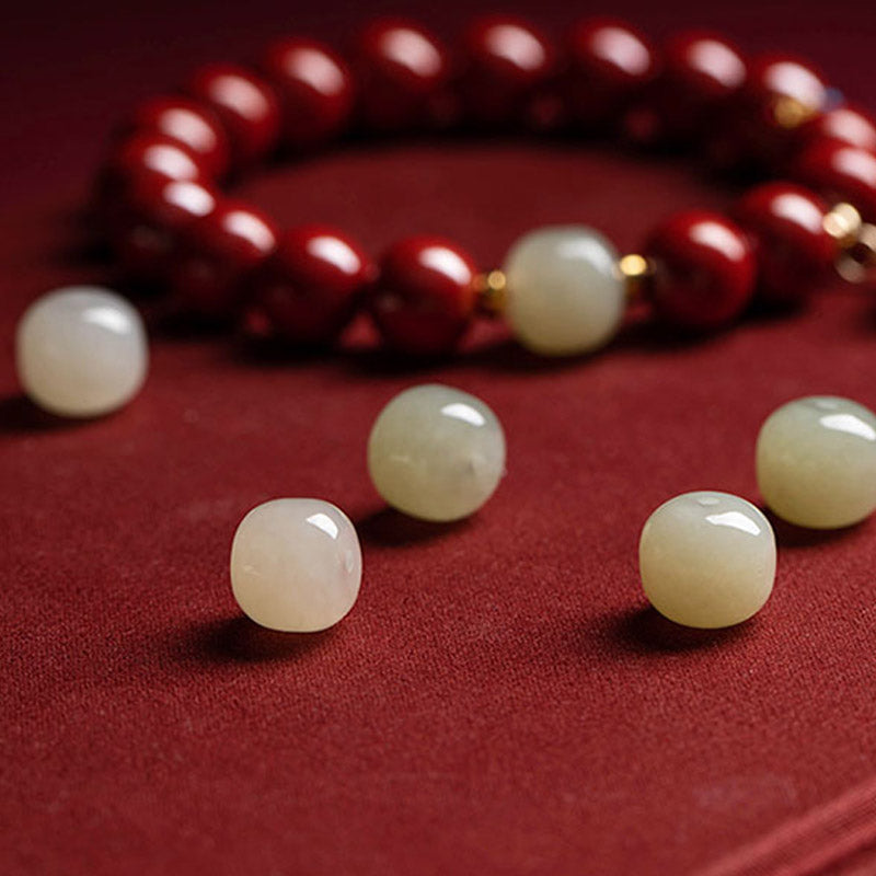 Nimara Ritual Cinnabar Jade Healing Protection Charm Bracelet