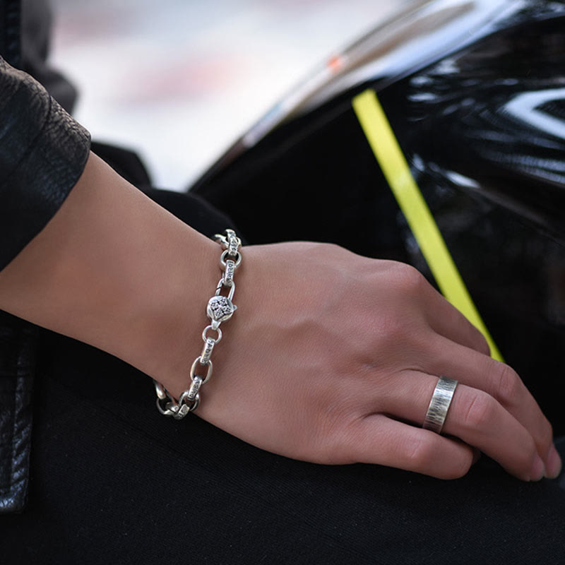 Nimara Ritual 925 Sterling Silver Six True Words Wisdom Calm Bracelet