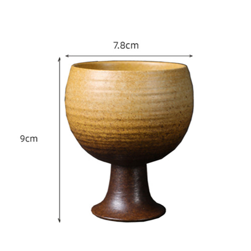 Nimara Ritual Small Capacity Goblet Design Ceramic Wine Coffee Mug Tea Coffee Cup 170ml