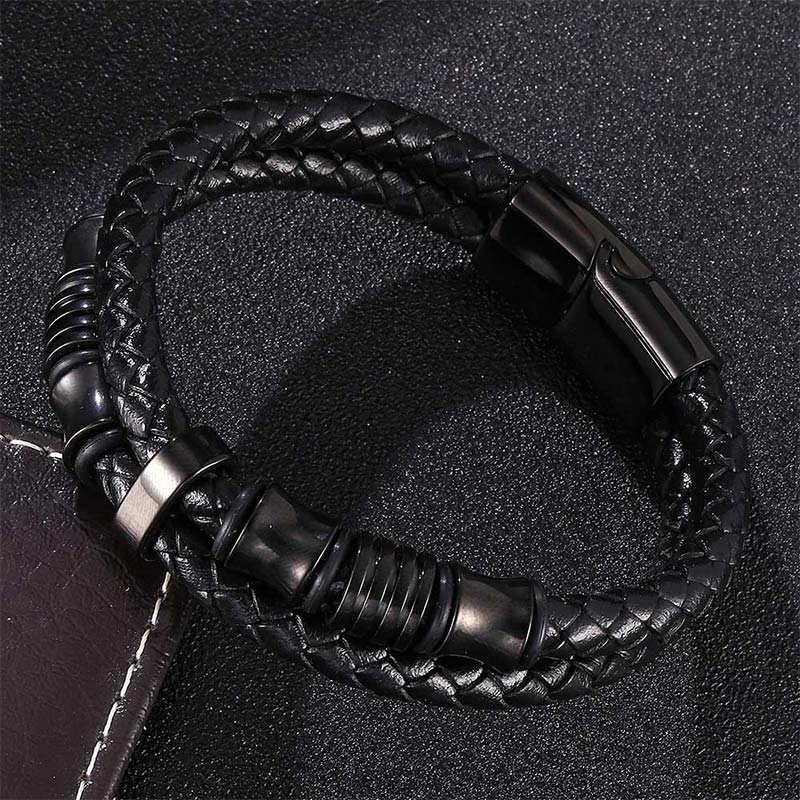 Nimara Ritual Layered Leather Weave Fortune Bracelet