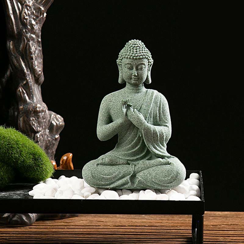 Nimara Ritual Tibetan Meditation Contemplation Buddha Serenity Compassion Statue Figurine Decoration