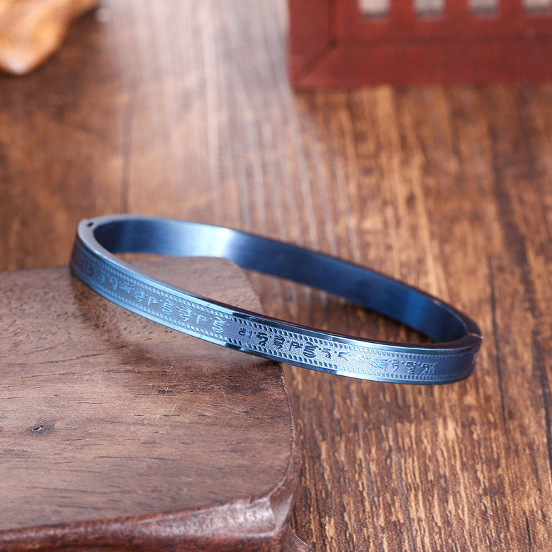 Nimara Ritual Titanium Steel Blessing Bracelet Bangle