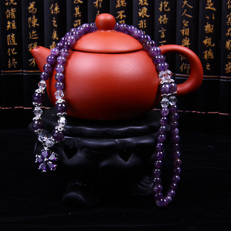 Nimara Ritual Tibetan Amethyst Blessing Bracelet