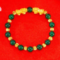 Nimara Ritual Electroplating Golden Double Pixiu Wealth Bracelet