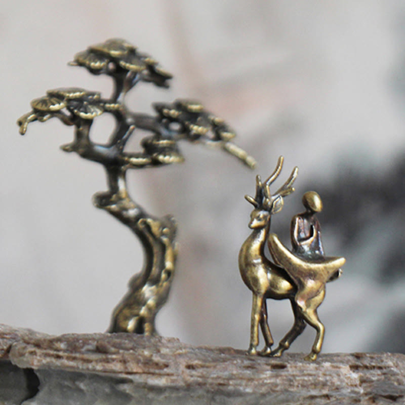 Nimara Ritual Mini Meditation Buddha Metal Monk Serenity Home Decoration