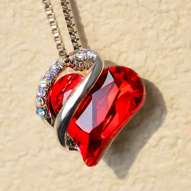 Nimara Ritual Love Heart Birthstone Healing Energy Necklace Pendant