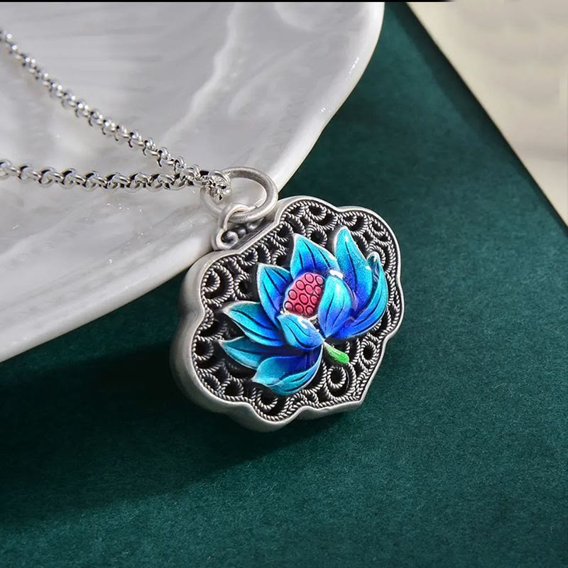 Nimara Ritual Lotus Auspicious Cloud New Beginning Necklace Pendant Ring