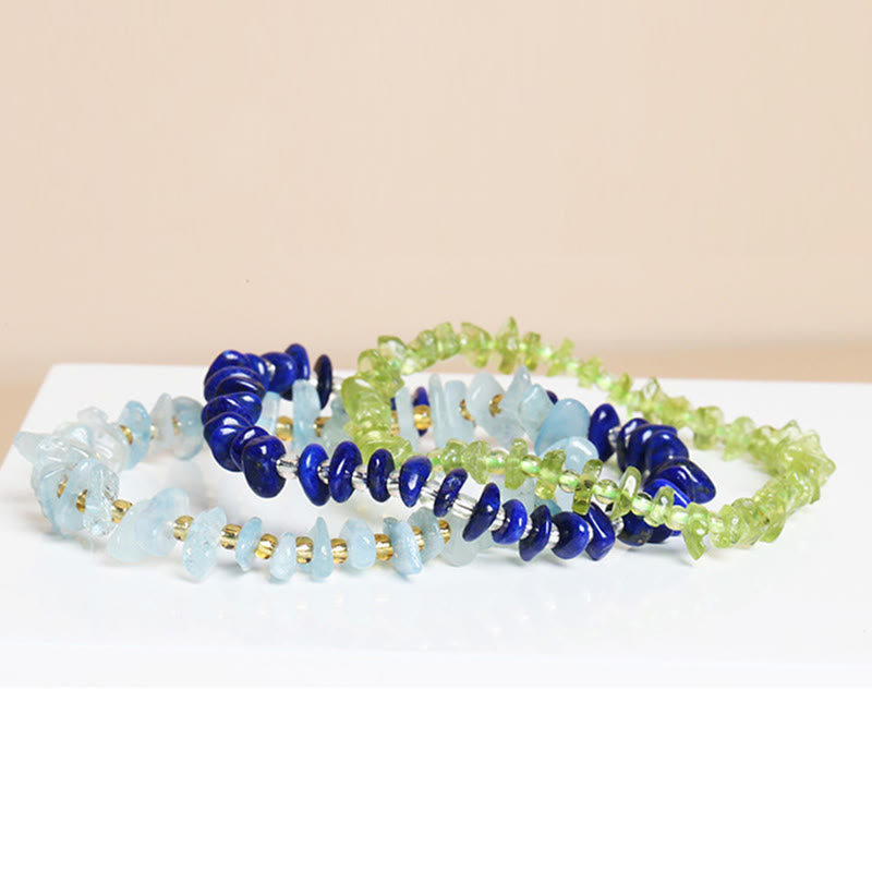 Nimara Ritual Natural Irregular Shape Stone Crystal Meditation Balance Bracelet
