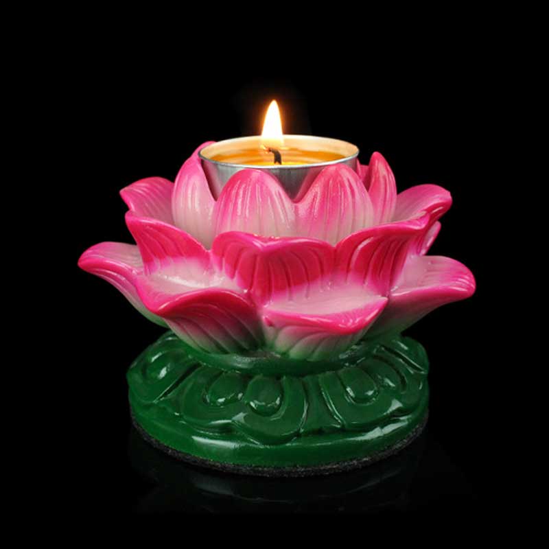 Nimara Ritual Meditation Prayer Altar Lotus Flower Candle Holder Buddhist Temple Rituals Use Items