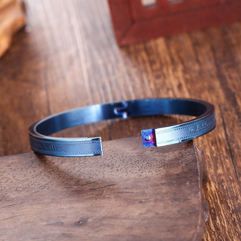 Nimara Ritual Titanium Steel Blessing Bracelet Bangle