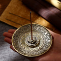 Nimara Ritual Lotus Dragon Phoenix Eight Auspicious Symbols Zinc Alloy Incense Stick Holder Healing Incense Burner Decoration