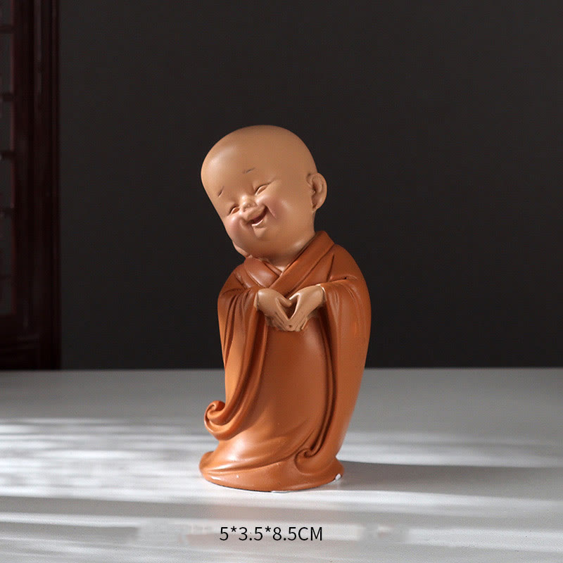 Nimara Ritual Small Mini Meditation Praying Monk Serenity Resin Home Decoration