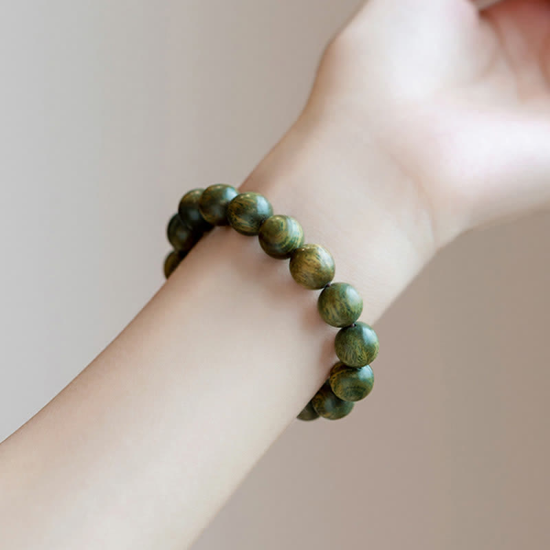 Nimara Ritual Tibetan Green Sandalwood Soothing Cure Bracelet