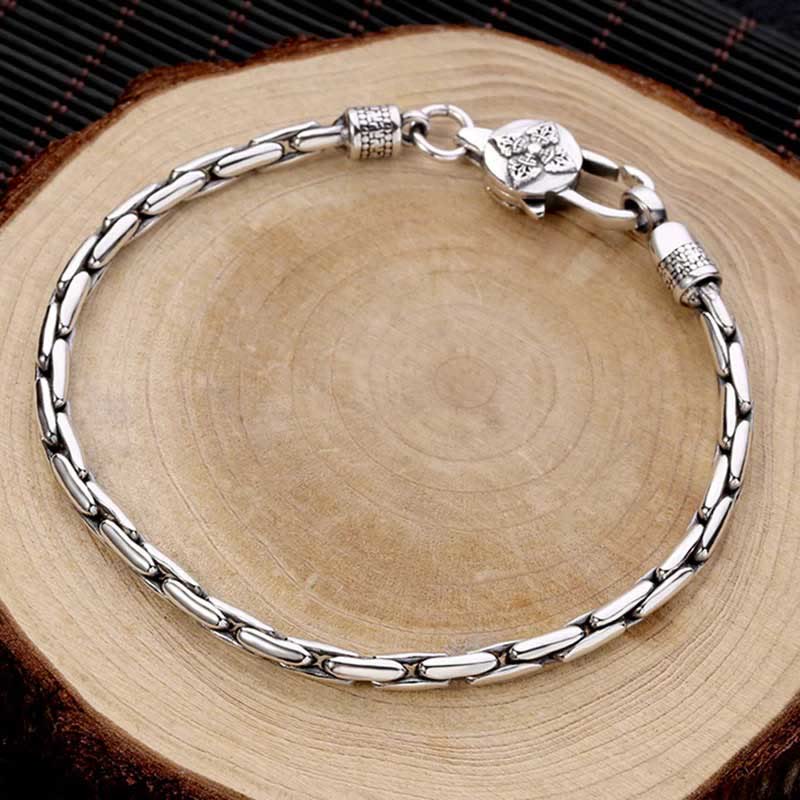 Spiritual Power Tibetan Double Dorje Buddha Swastika Vajra Strength Bracelet