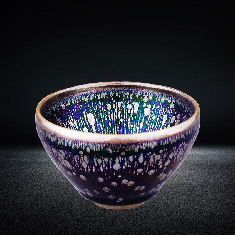 Nimara Ritual Handmade Chinese Jianzhan Purple Glaze Ceramic Teacup Ceramic Tenmoku Kung Fu Tea Cup
