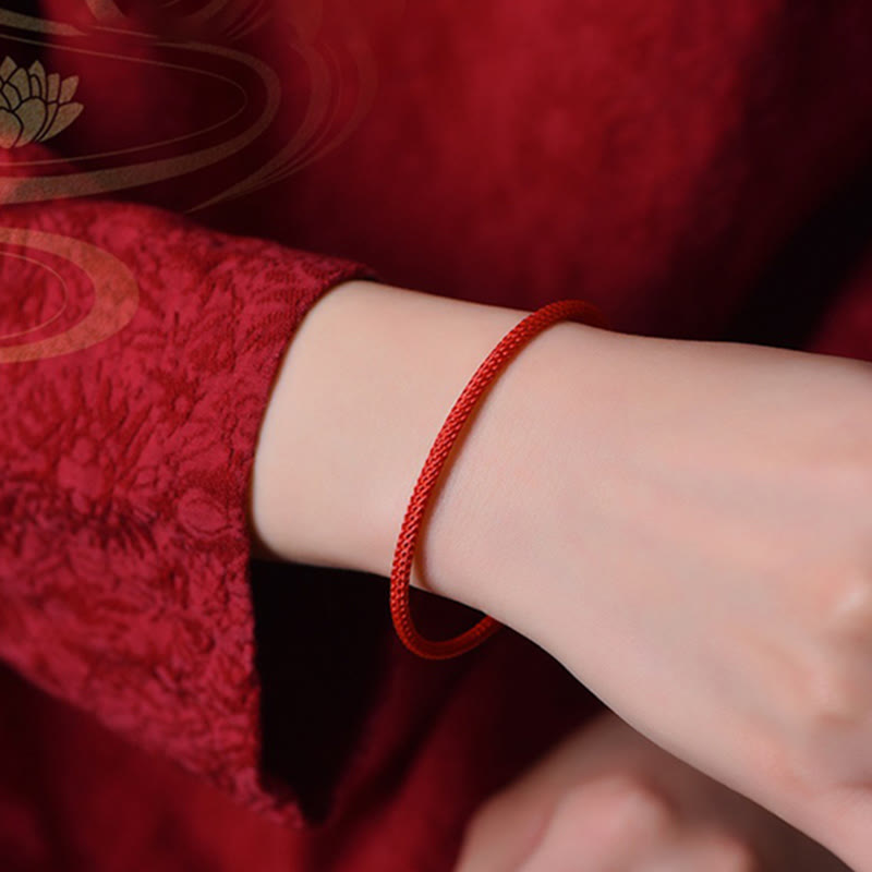 Nimara Ritual Simple Design Handmade Luck Braid String Cuff Bracelet