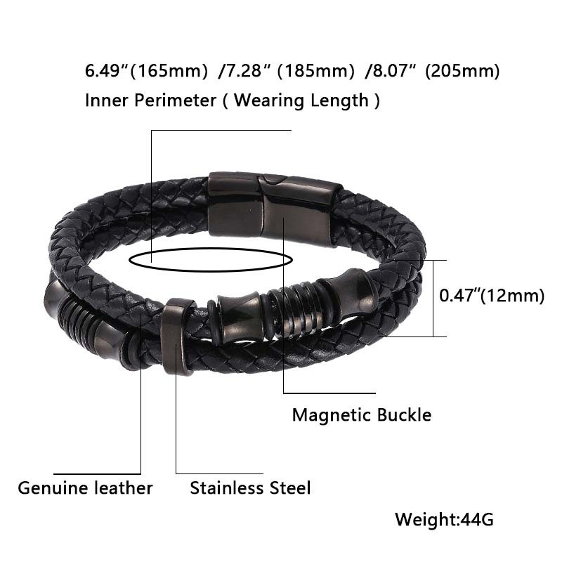 Nimara Ritual Layered Leather Weave Fortune Bracelet
