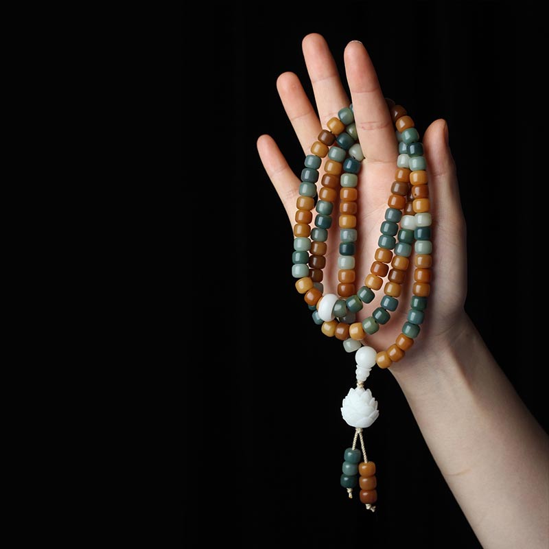 Nimara Ritual Bodhi Lotus Mala Harmony Necklace Bracelet