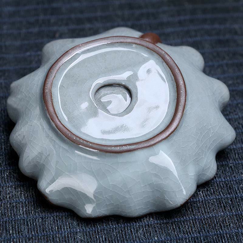 Nimara Ritual Lotus Plum Blossom Square Ceramic Spiritual Backflow Incense Burner