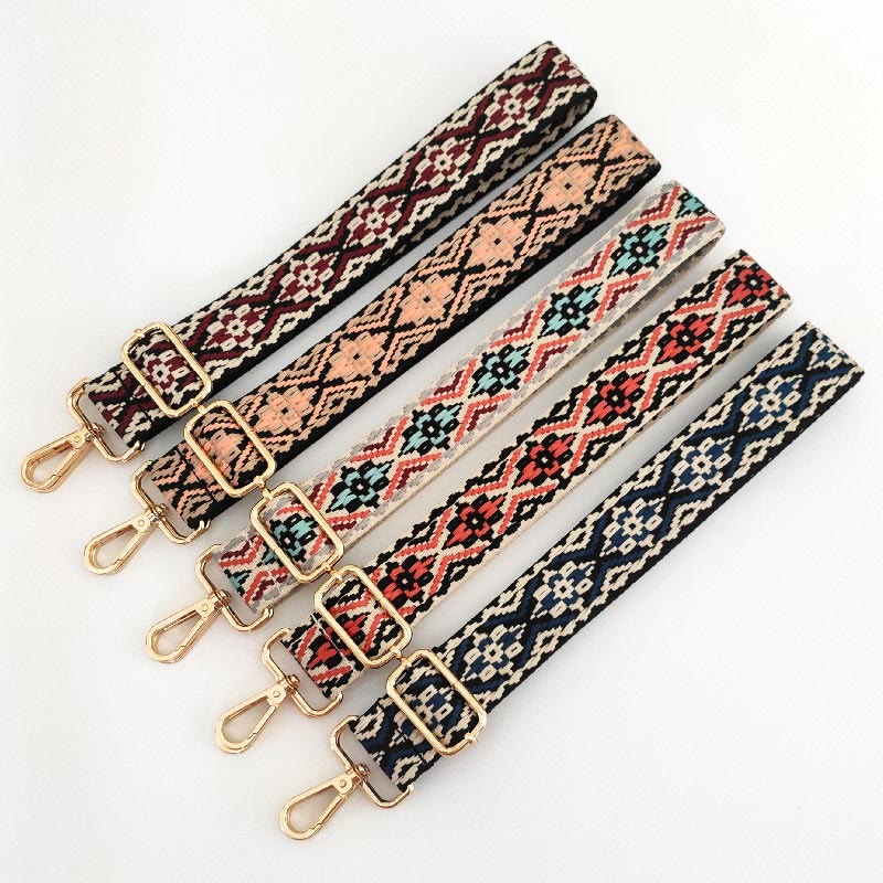 Nimara Ritual Multicolor Embroidered Shoulder Bag Straps