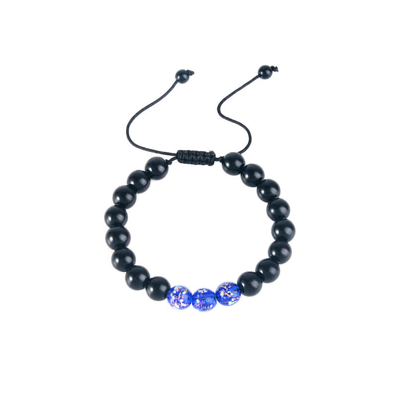 Nimara Ritual Black Obsidian Luminous Glowstone Strength Bracelet
