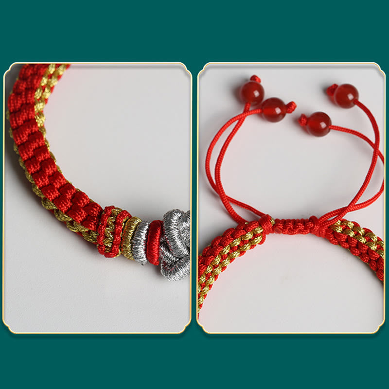 Nimara Ritual Colorful Rope True Love Knot Luck Handmade Bracelet