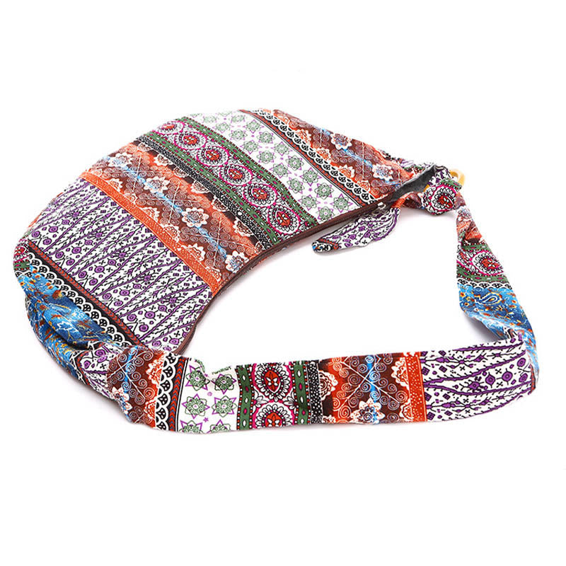 Nimara Ritual Cotton Stripes Print Crossbody Bag Shoulder Bag