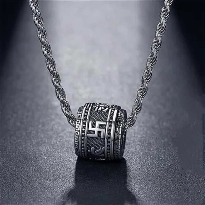 Nimara Ritual Tibet Om Mani Padme Hum Protection Necklace Pendant