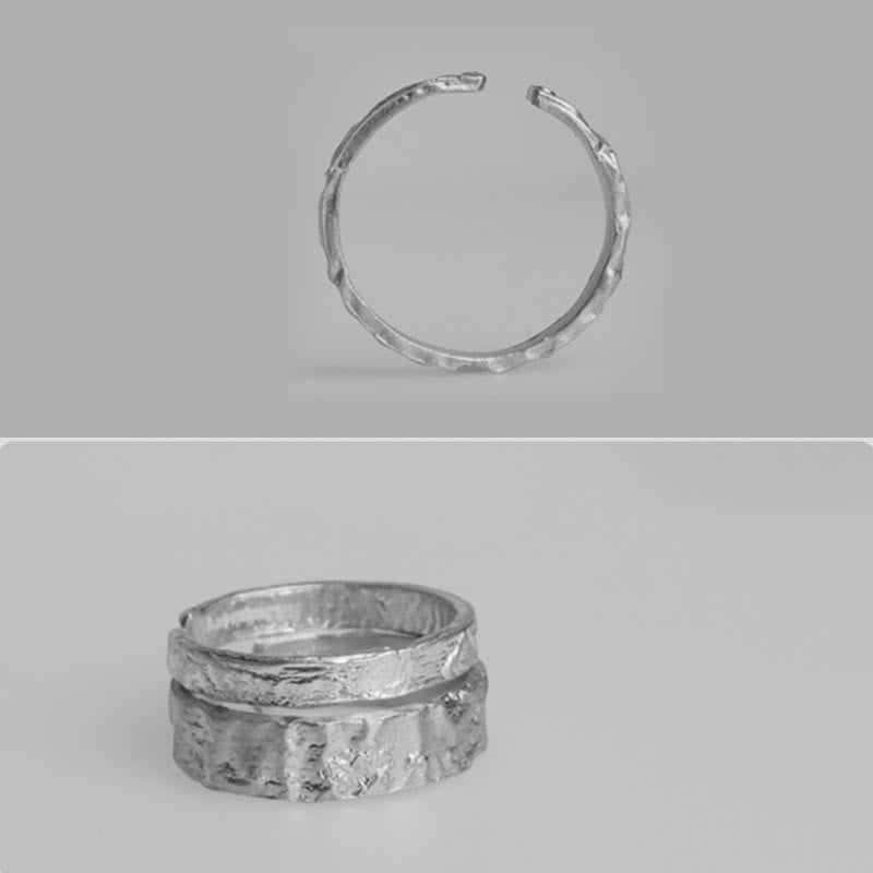 Nimara Ritual 925 Sterling Silver Simple Design Blessing Couple Ring