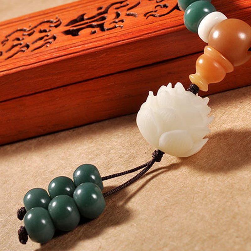 Nimara Ritual Lotus Cyan Bodhi Seed Success Bracelet