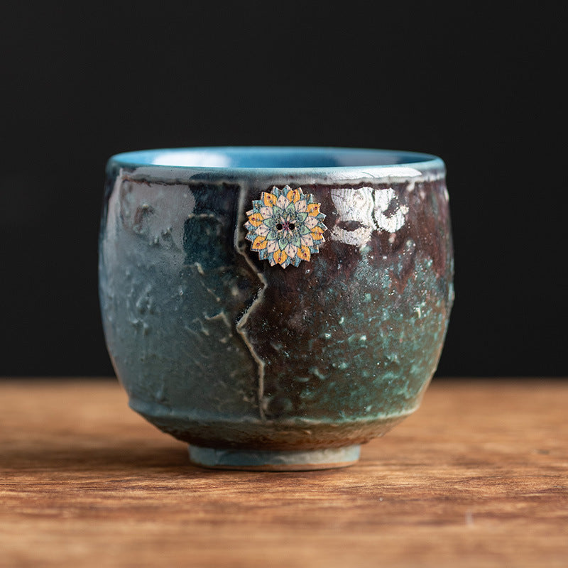 Nimara Ritual Sunflower Kiln Change Ceramic Coffee Mug Tea Latte Espresso Coffee Cup 250ml