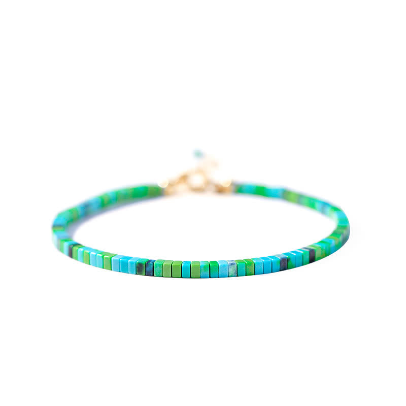 Nimara Ritual Turquoise Beaded Friendship Strength Chain Bracelet