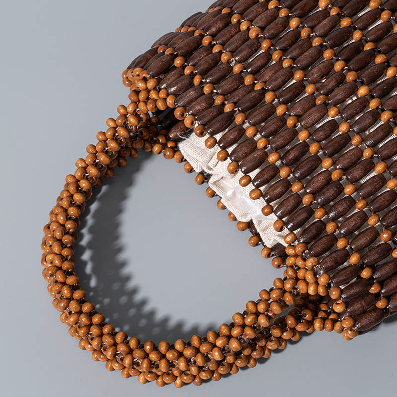 Nimara Ritual Hand-woven Wooden Beads Handbag