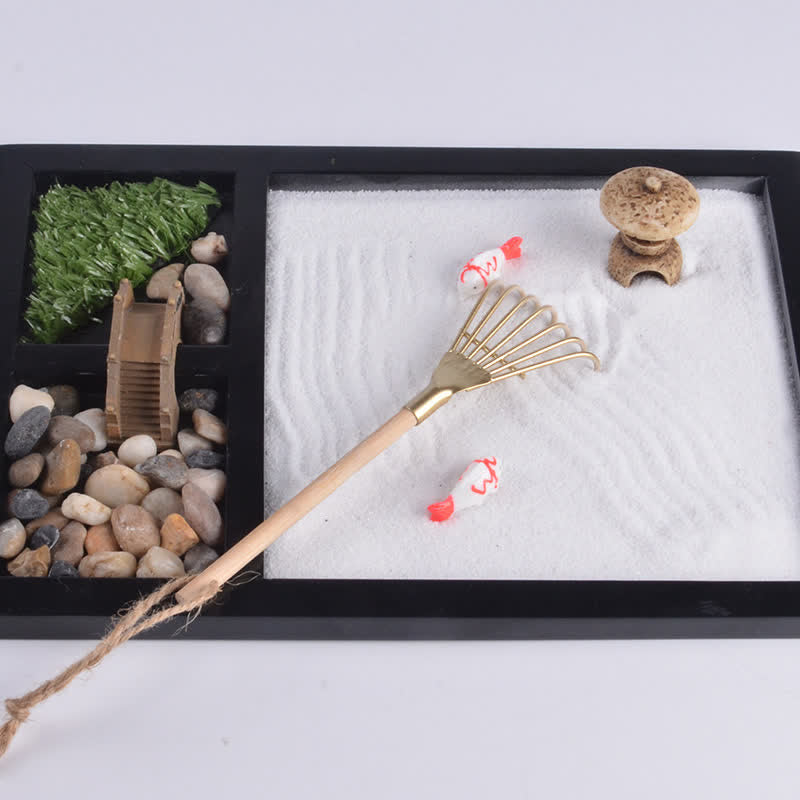 Nimara Ritual Koi Fish Small Bridge Calm Peace Meditation Zen Garden Decoration