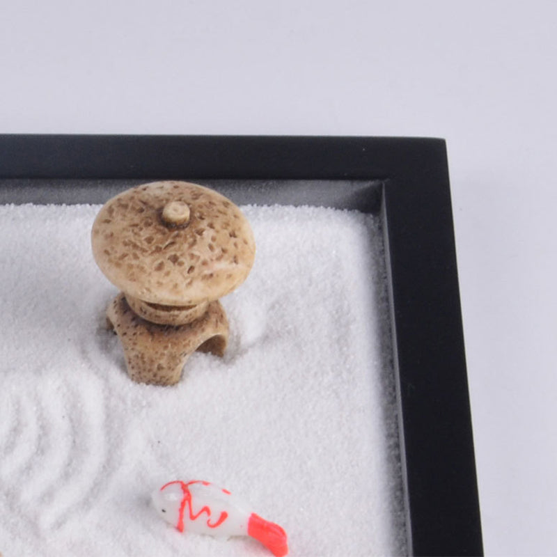 Nimara Ritual Koi Fish Small Bridge Calm Peace Meditation Zen Garden Decoration
