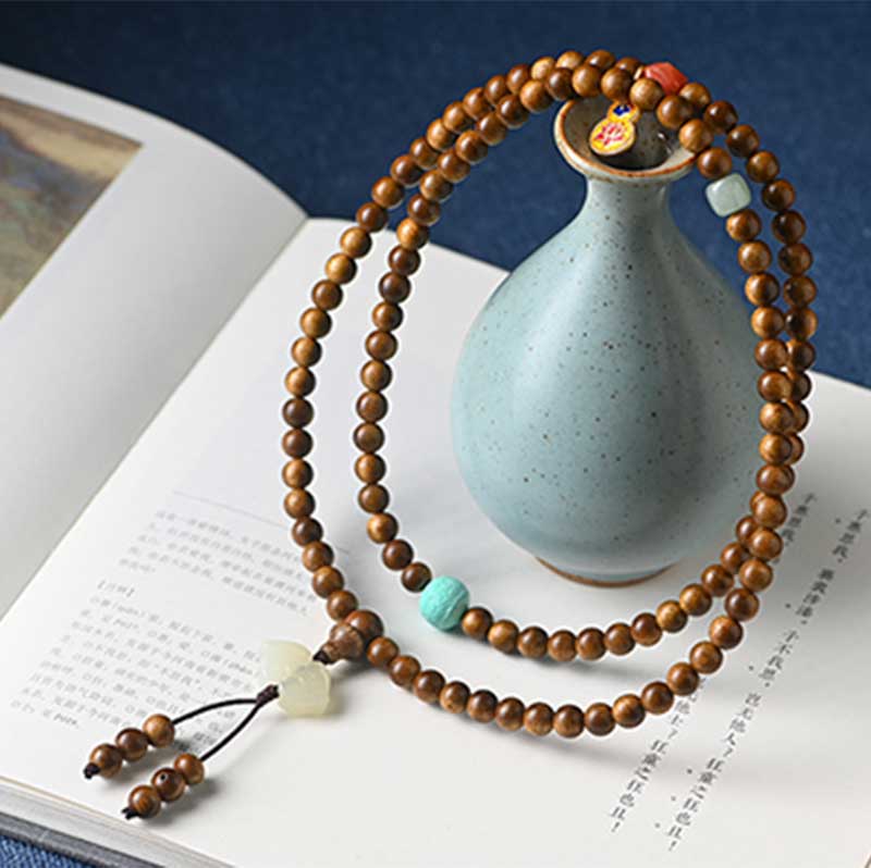 Nimara Ritual Tibetan Rosewood Protection Calm Bracelet Mala
