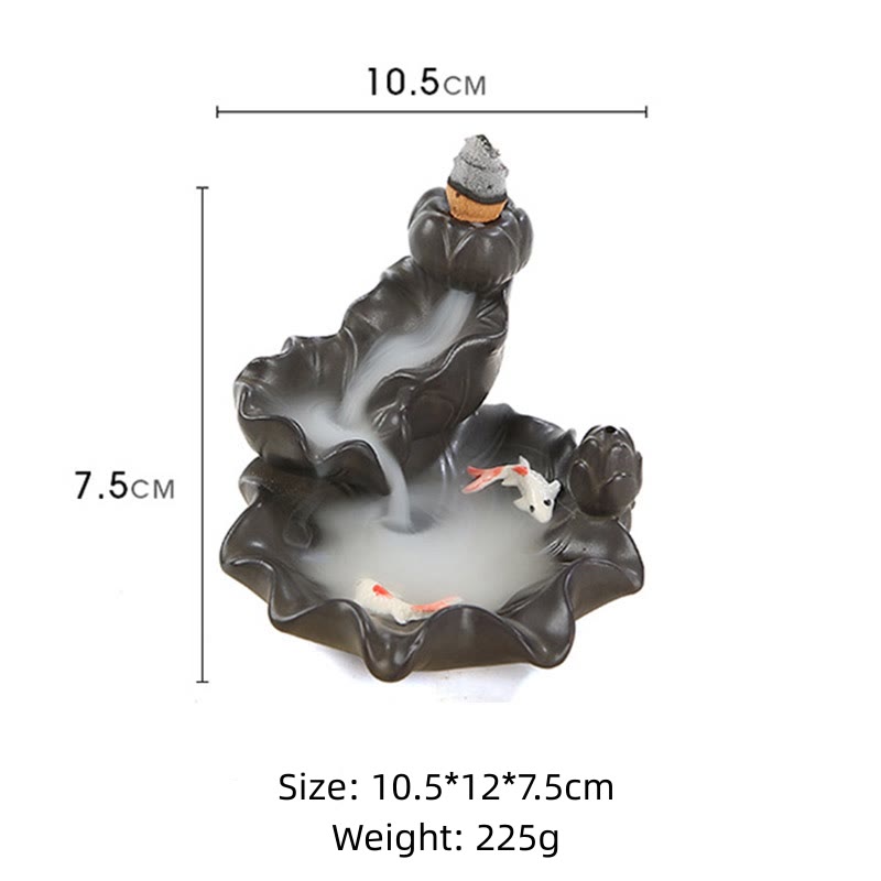 Nimara Ritual Koi Fish Lucky Incense Burner Decoration