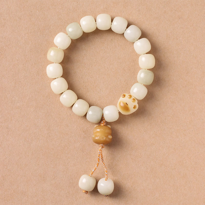 Nimara Ritual Lucky Cat Bodhi Seed Cat Paw Peace Bracelet