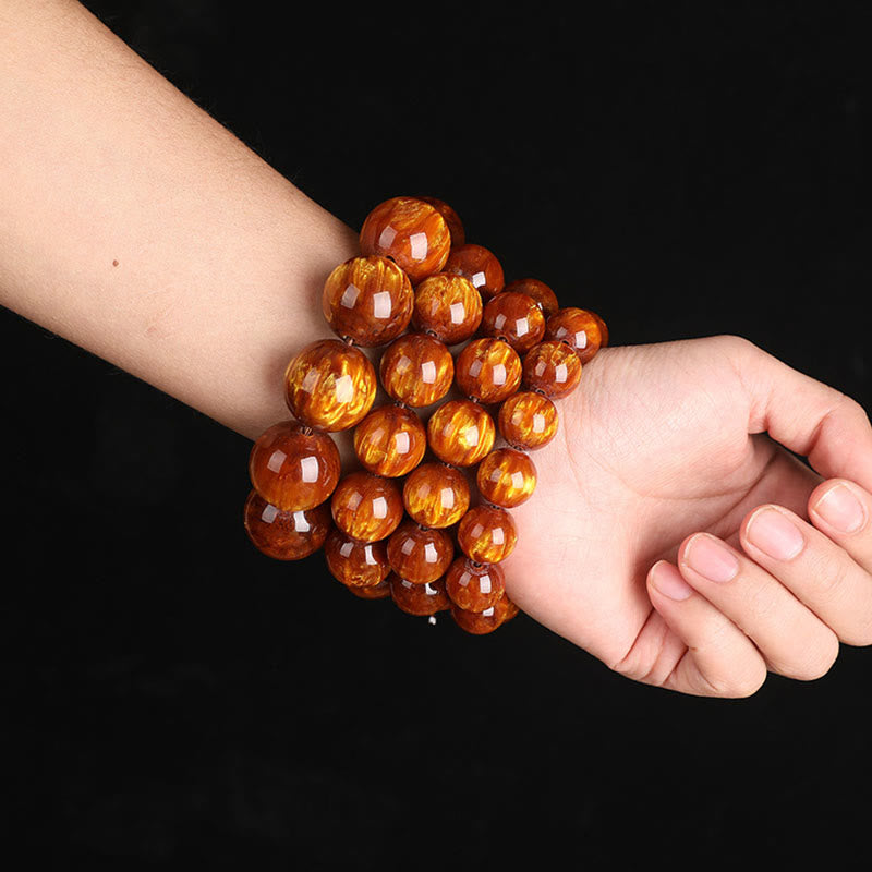 Nimara Ritual Golden Sea Willow Success Positive Bracelet Mala