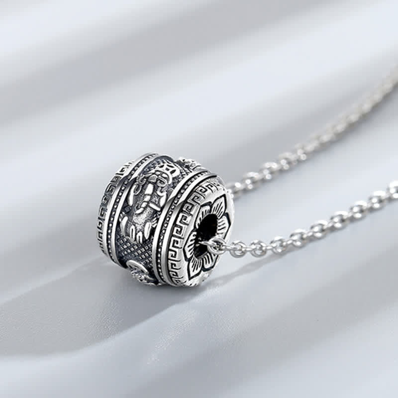 Nimara Ritual PiXiu Luck Wealth Rotatable Necklace Pendant