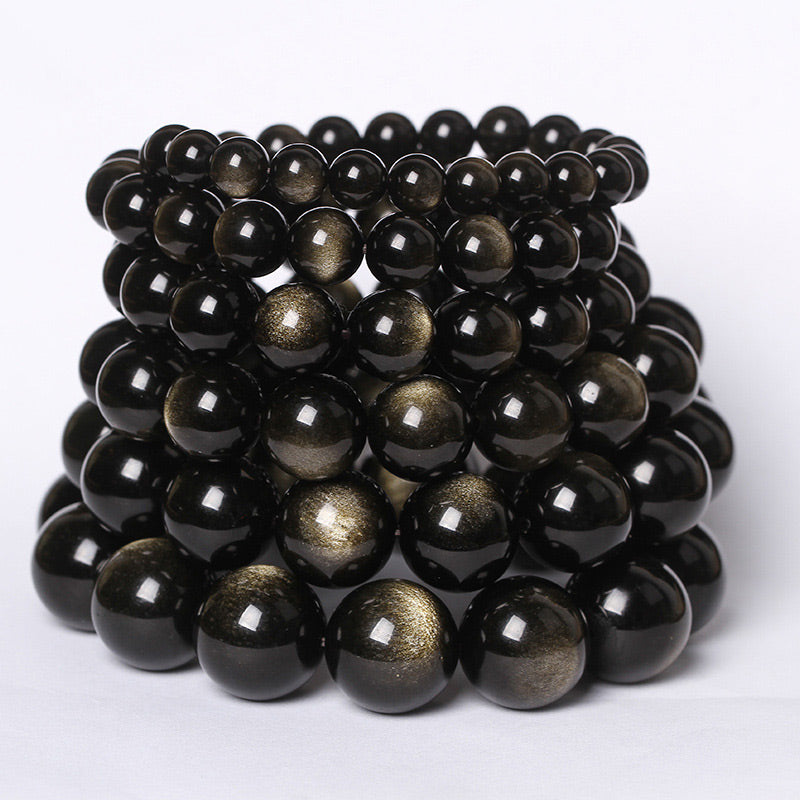 Nimara Ritual Tibetan Obsidian Purification Bracelet