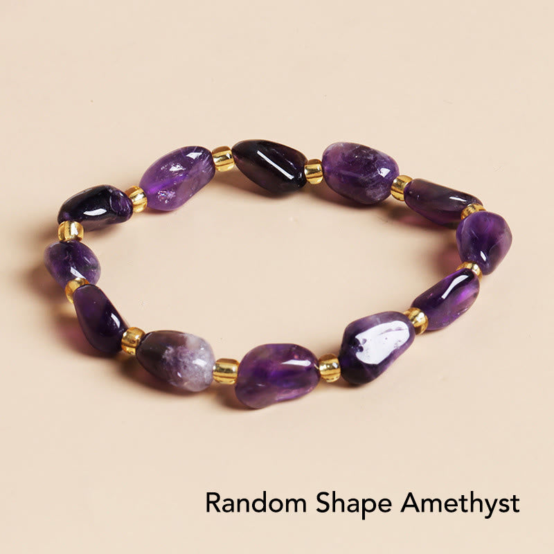 Nimara Ritual Natural Irregular Shape Stone Crystal Meditation Balance Bracelet