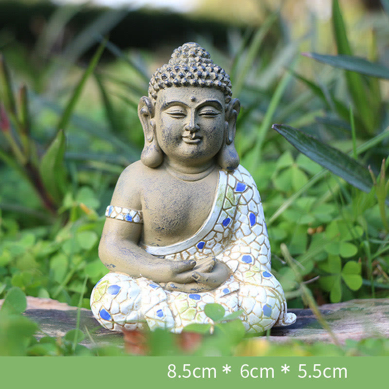Nimara Ritual Meditating Zen Buddha Serenity Resin Statue Figurine Home Decoration