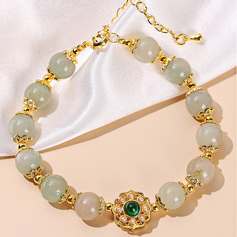 Nimara Ritual Natural Jade Prosperity Bead Chain Bracelet