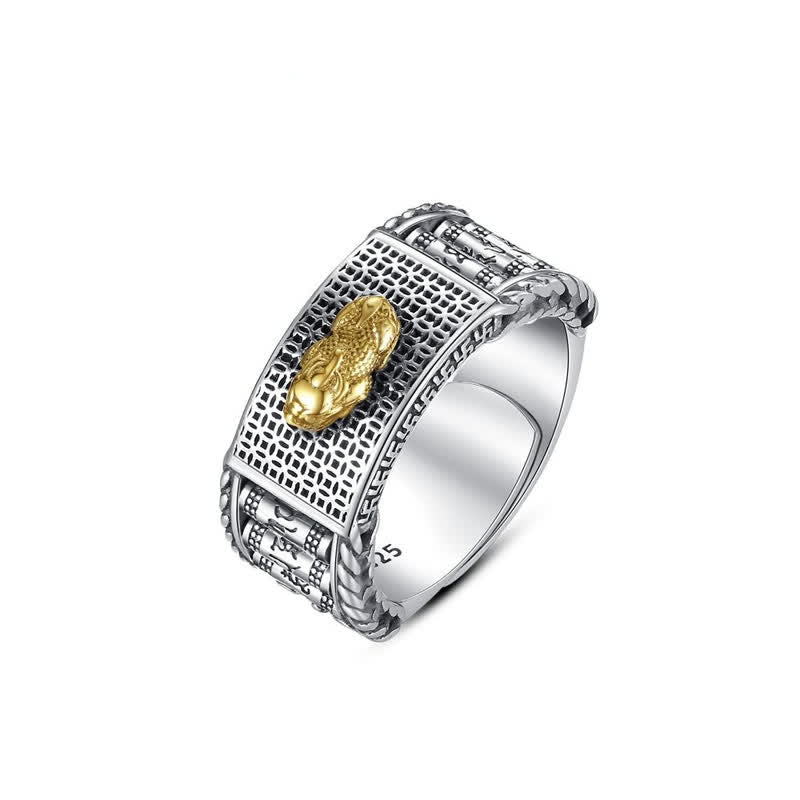 Nimara Ritual Lucky FengShui PiXiu Wealth Prayer Wheels Couple Ring